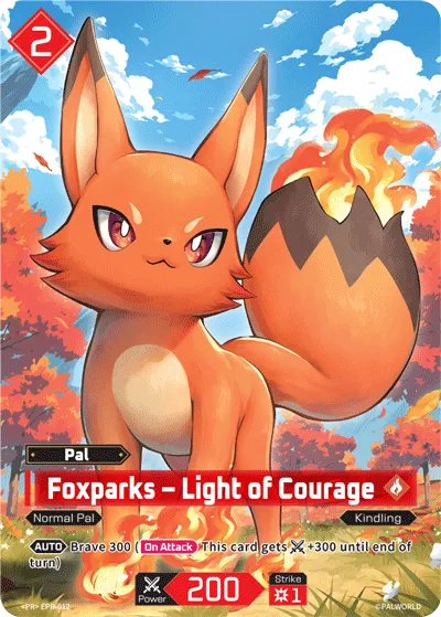 Foxparks – Light of Courage — Promotional Cards 2026 — Palworld TCG