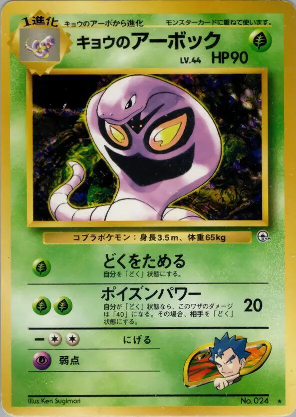 Kogas Arbok — Challenge from the Darkness — Pokemon Japan