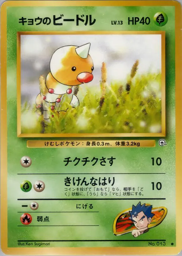 Kogas Weedle — Challenge from the Darkness — Pokemon Japan