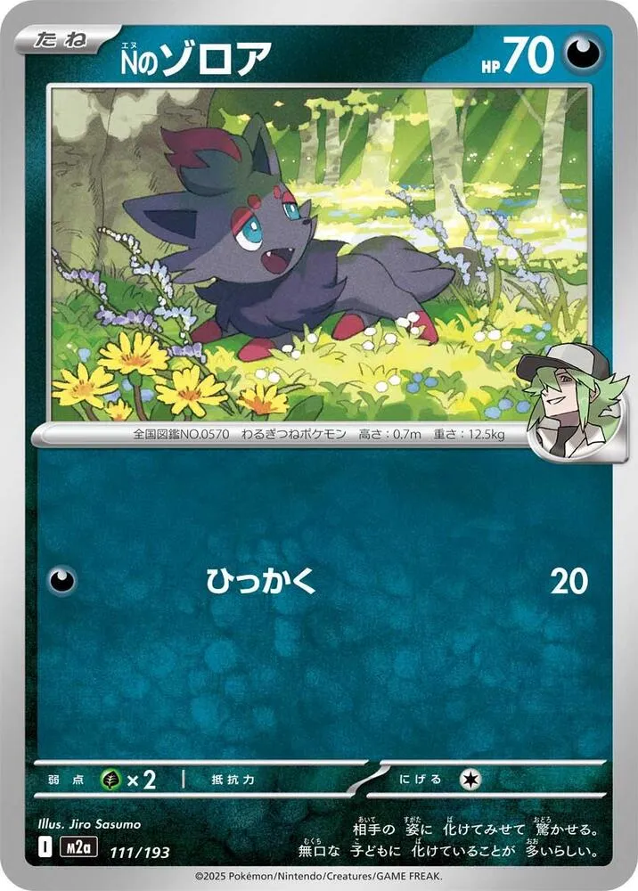 Ns Zorua — M2a: High Class Pack: MEGA Dream ex — Pokemon Japan