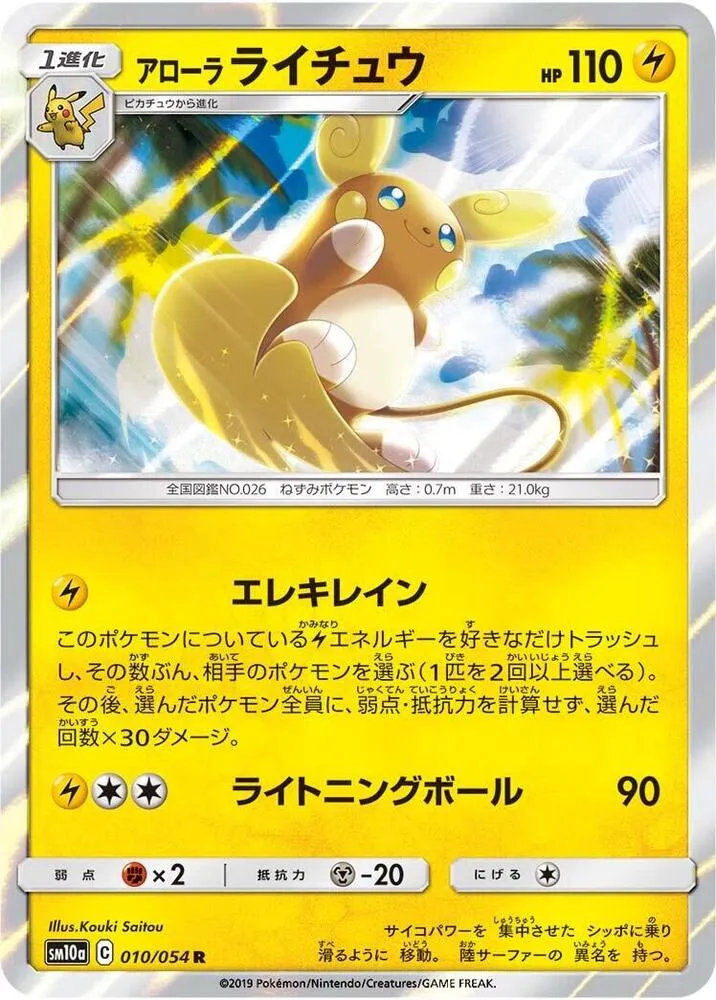 Alolan Raichu — SM10a: GG End — Pokemon Japan