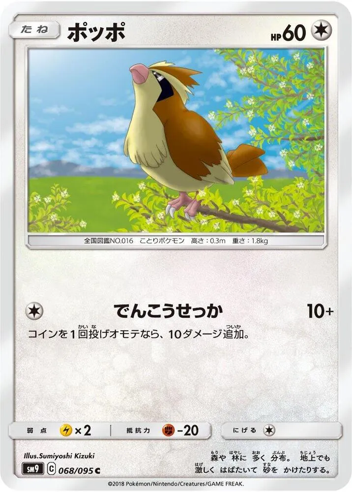Pidgey — SM9: Tag Bolt — Pokemon Japan