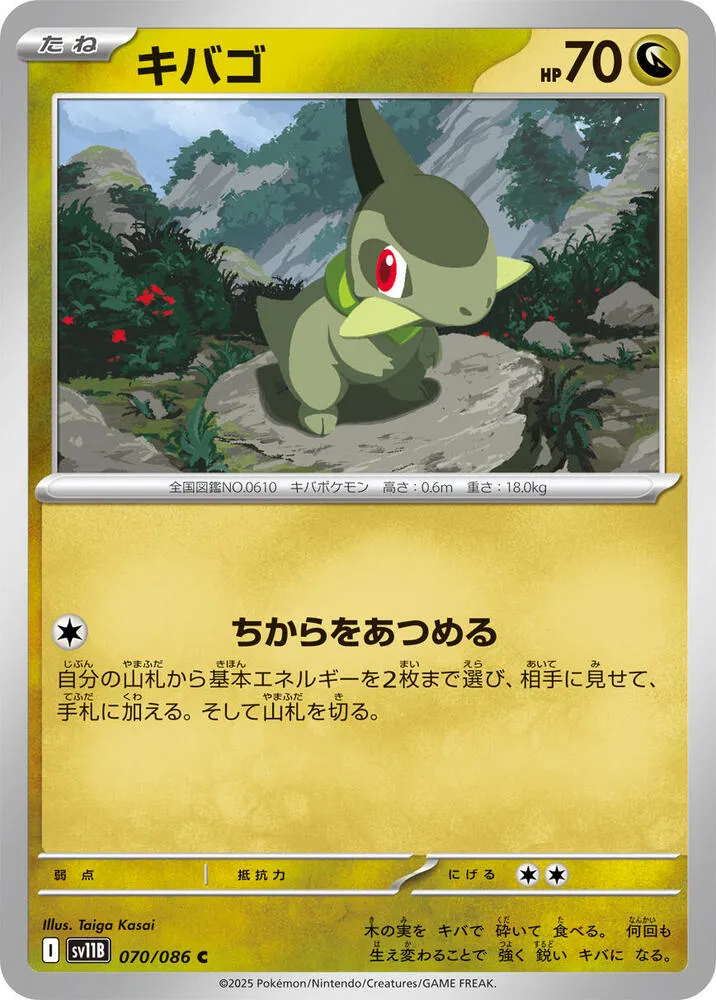 Axew — SV11B: Black Bolt — Pokemon Japan