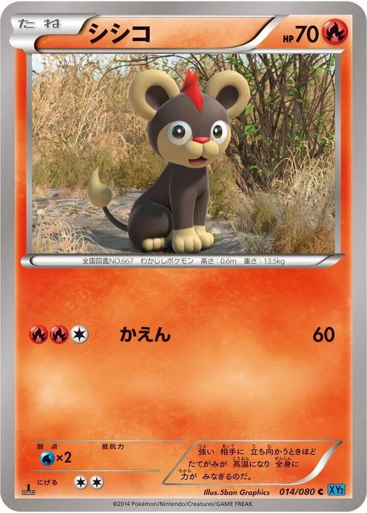 Litleo — XY2: Wild Blaze — Pokemon Japan
