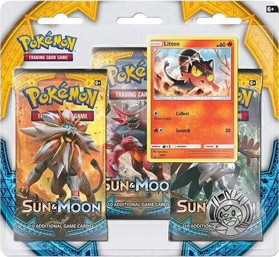 Tripack Soleil et Lune : Flamiaou — SM Base Set — Pokemon