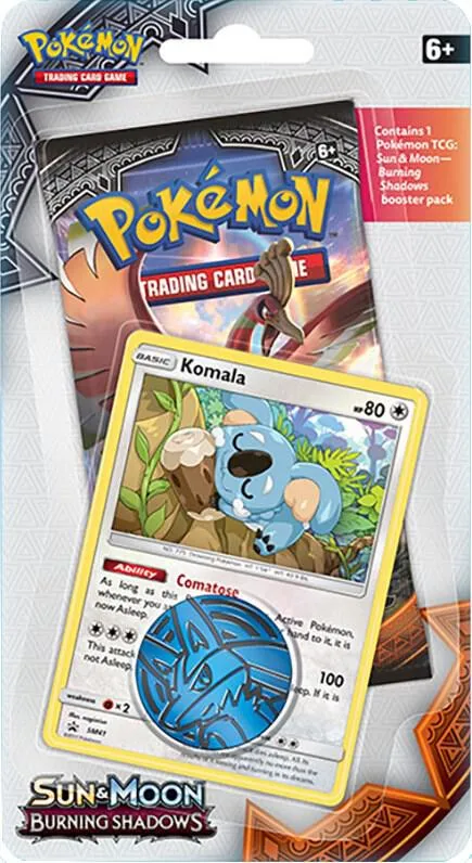 Burning Shadows Single Pack Blister [Komala] — SM - Burning Shadows — Pokemon