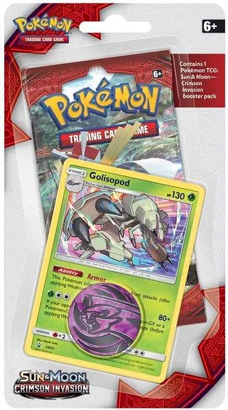 Crimson Invasion Single Pack Blister [Golisopod] — SM - Crimson Invasion — Pokemon