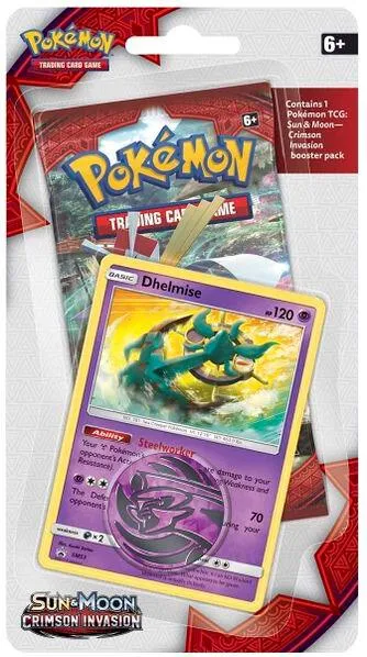 Crimson Invasion Single Pack Blister [Dhelmise] — SM - Crimson Invasion — Pokemon