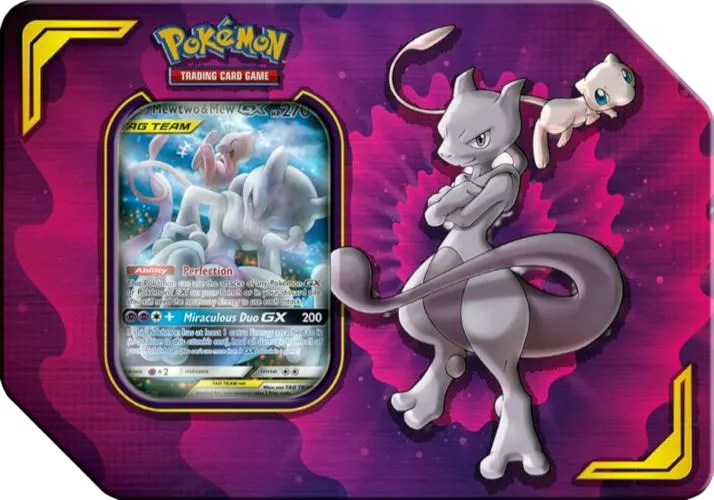 Power Partnership Tin [Mewtwo & Mew GX] — SM - Unified Minds — Pokemon
