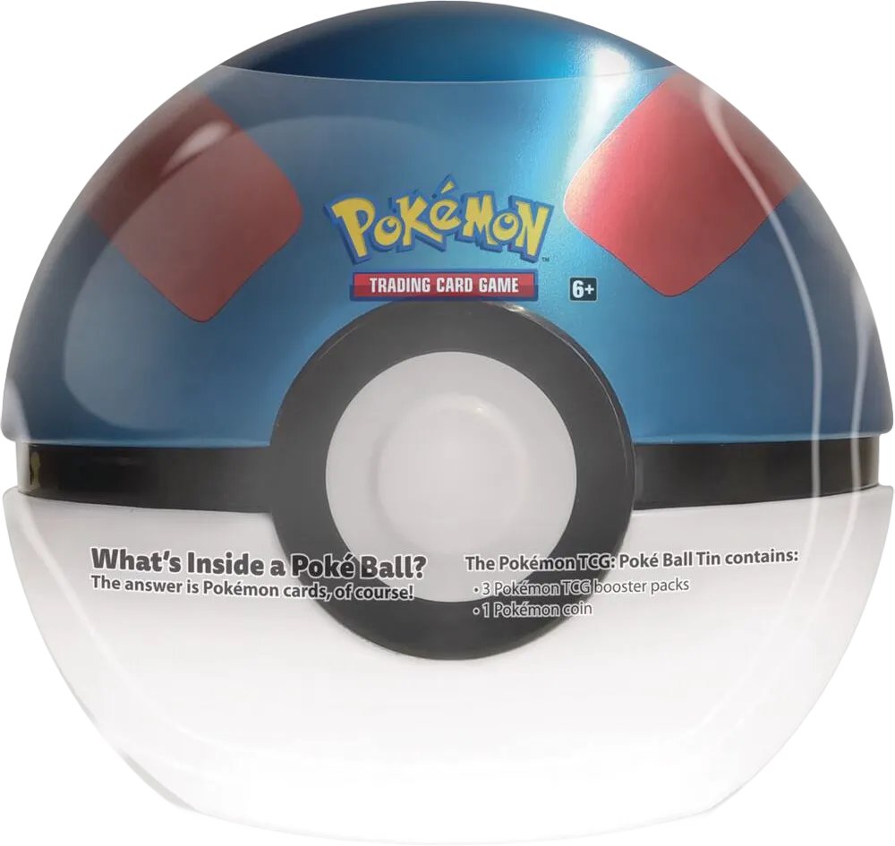 Pokemon - Poke Ball Tin - Great Ball — Miscellaneous Cards & Products — Pokemon