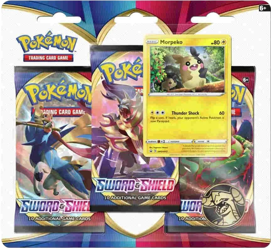 Tripack Épée et Bouclier : Morpeko — SWSH01: Sword & Shield Base Set — Pokemon