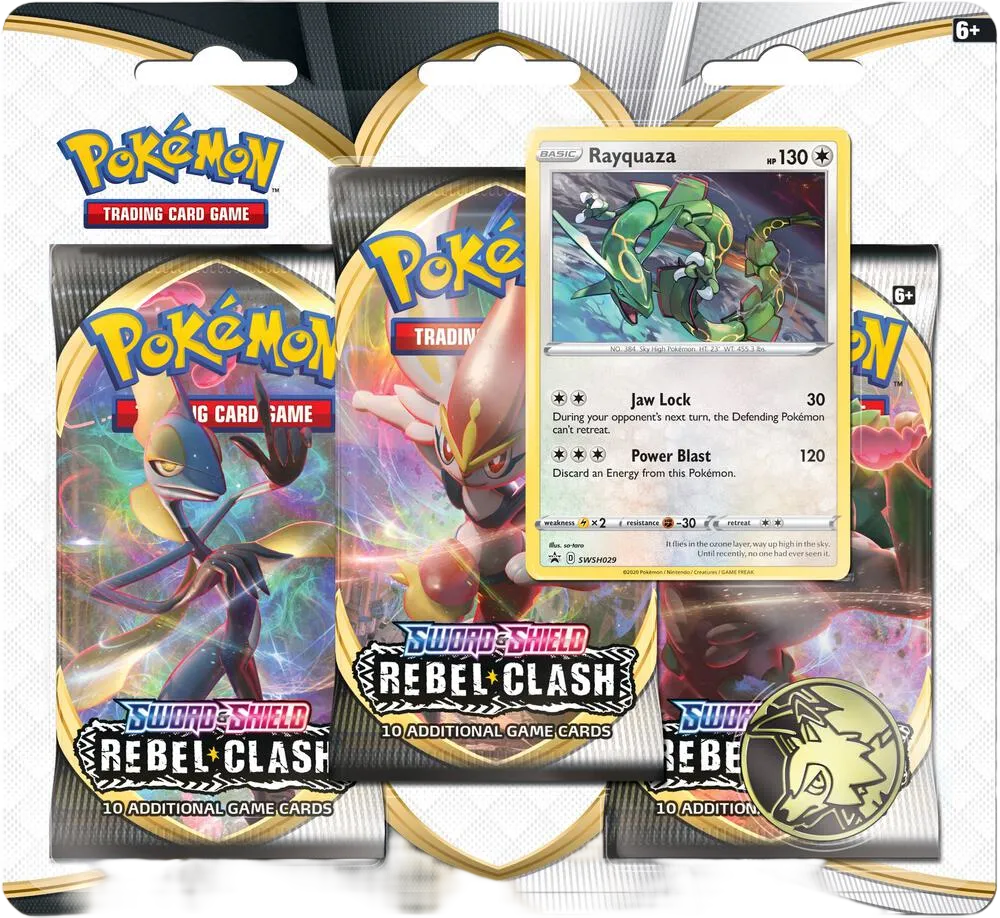 Tripack Clash des Rebelles : Rayquaza — SWSH02: Rebel Clash — Pokemon