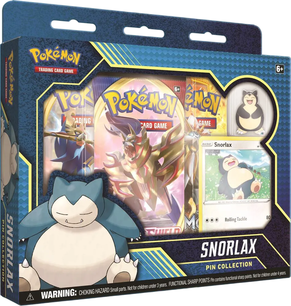 Snorlax Pin Collection — SWSH01: Sword & Shield Base Set — Pokemon