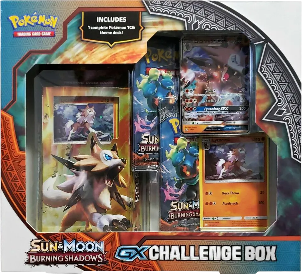 Lycanroc GX Challenge Box — SM - Burning Shadows — Pokemon