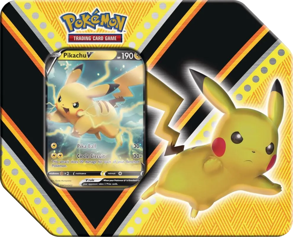 V Powers Tin [Pikachu V] — Miscellaneous Cards & Products — Pokemon