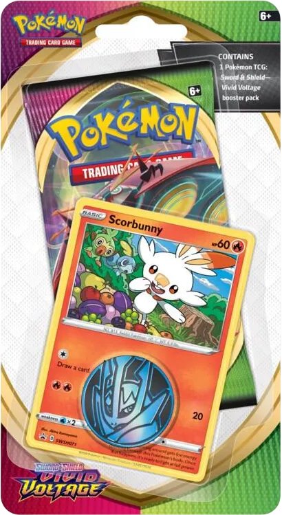 Vivid Voltage Single Pack Blister [Scorbunny] — SWSH04: Vivid Voltage — Pokemon