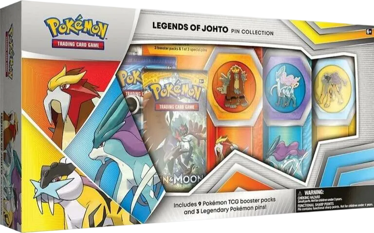 Legends of Johto Pin Collection — Miscellaneous Cards & Products — Pokemon