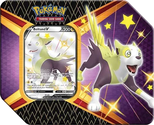Shining Fates V Tin [Boltund V] — Shining Fates — Pokemon