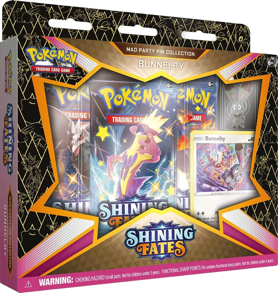 Shining Fates Mad Party Pin Collection [Bunnelby] — Shining Fates — Pokemon