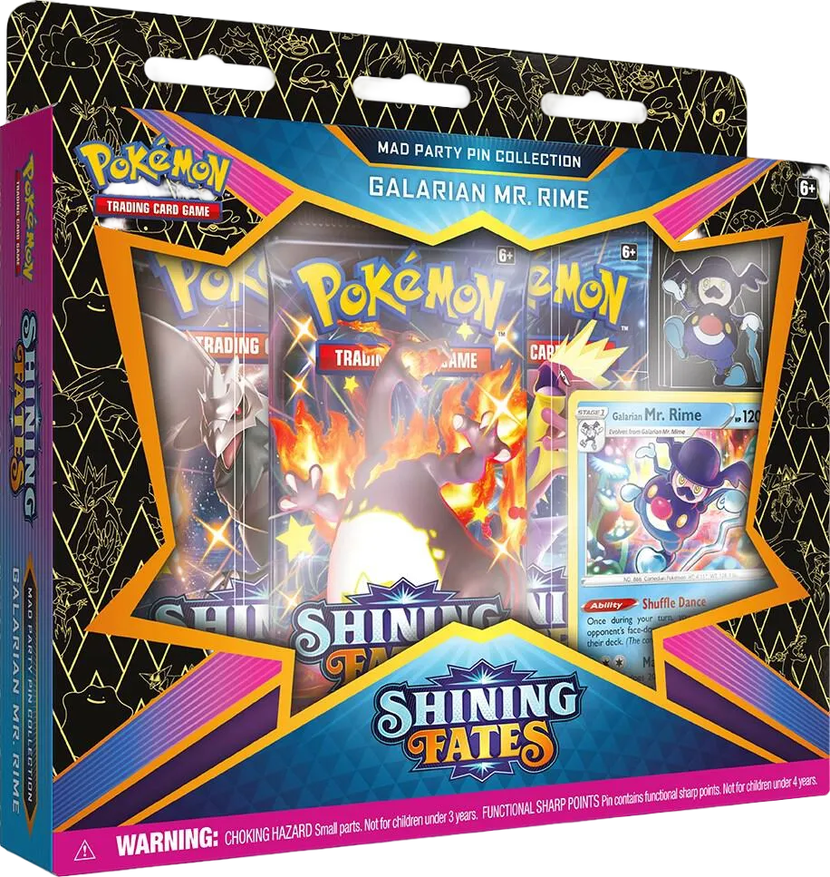 Shining Fates Mad Party Pin Collection [Galarian Mr. Rime] — Shining Fates — Pokemon