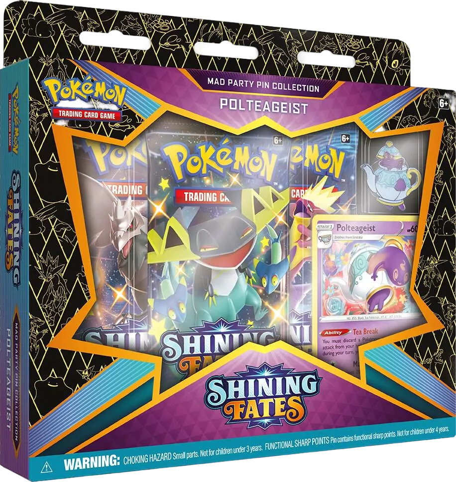 Shining Fates Mad Party Pin Collection [Polteageist] — Shining Fates — Pokemon