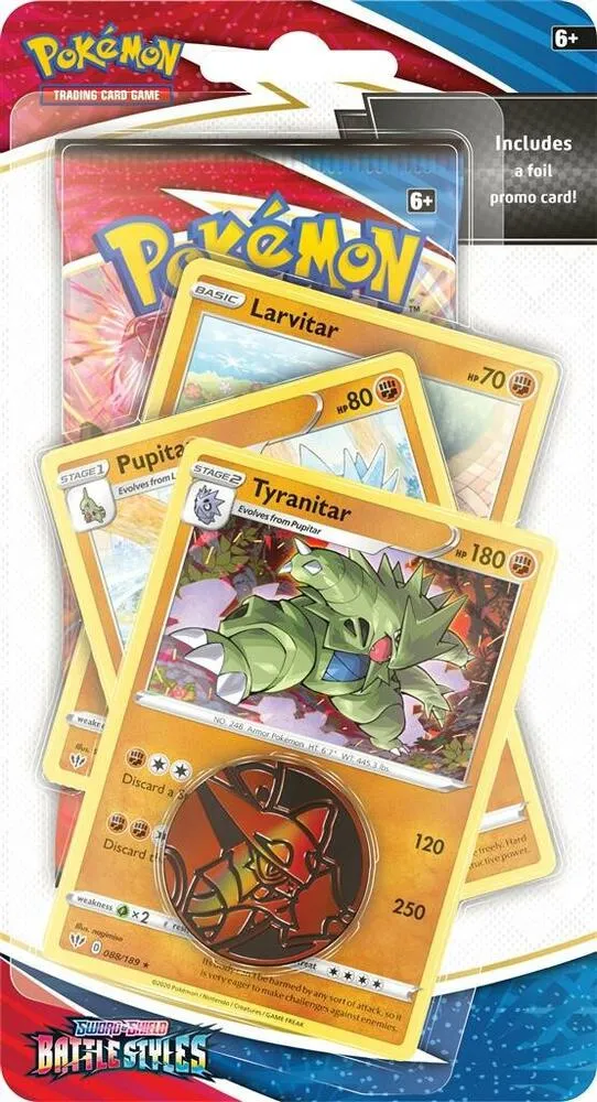 Battle Styles Premium Checklane Blister [Tyranitar] — SWSH05: Battle Styles — Pokemon