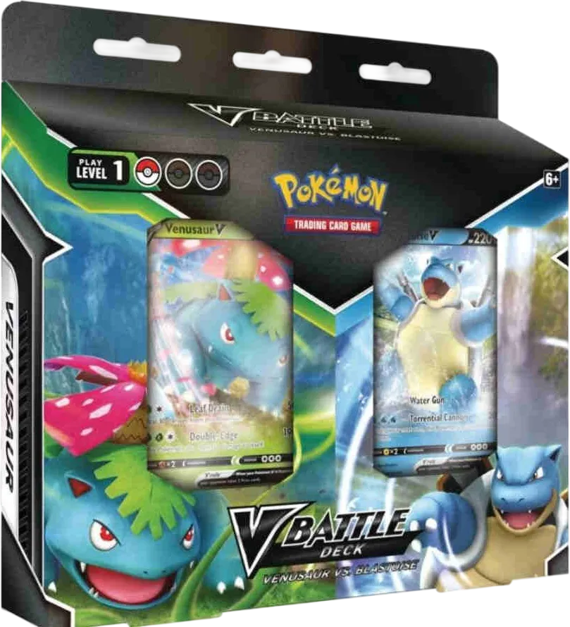 V Battle Deck Bundle [Venusaur V/Blastoise V] — Miscellaneous Cards & Products — Pokemon