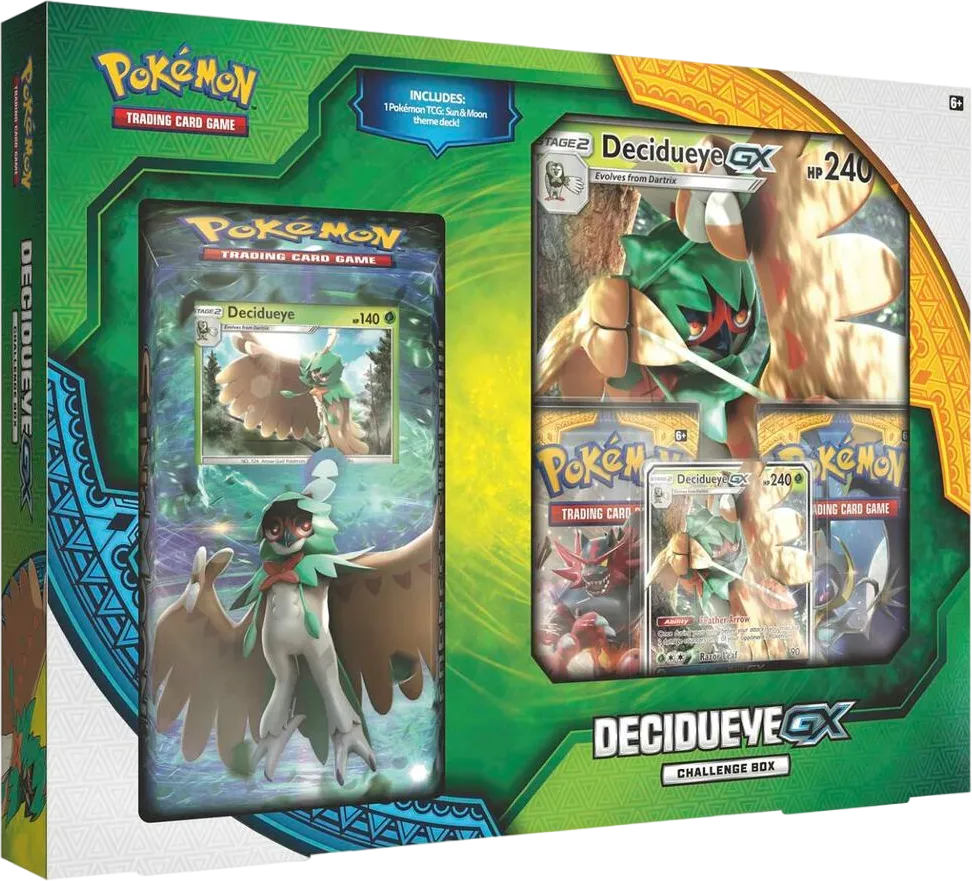 Decidueye GX Challenge Box — SM Base Set — Pokemon