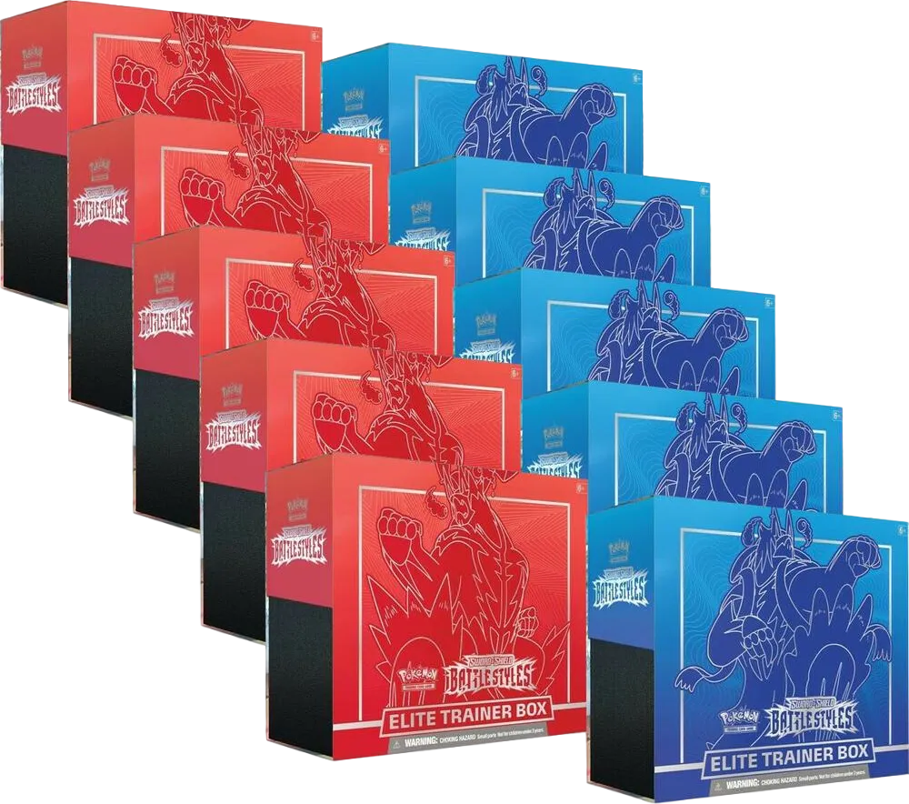 Battle Styles Elite Trainer Box Case — SWSH05: Battle Styles — Pokemon