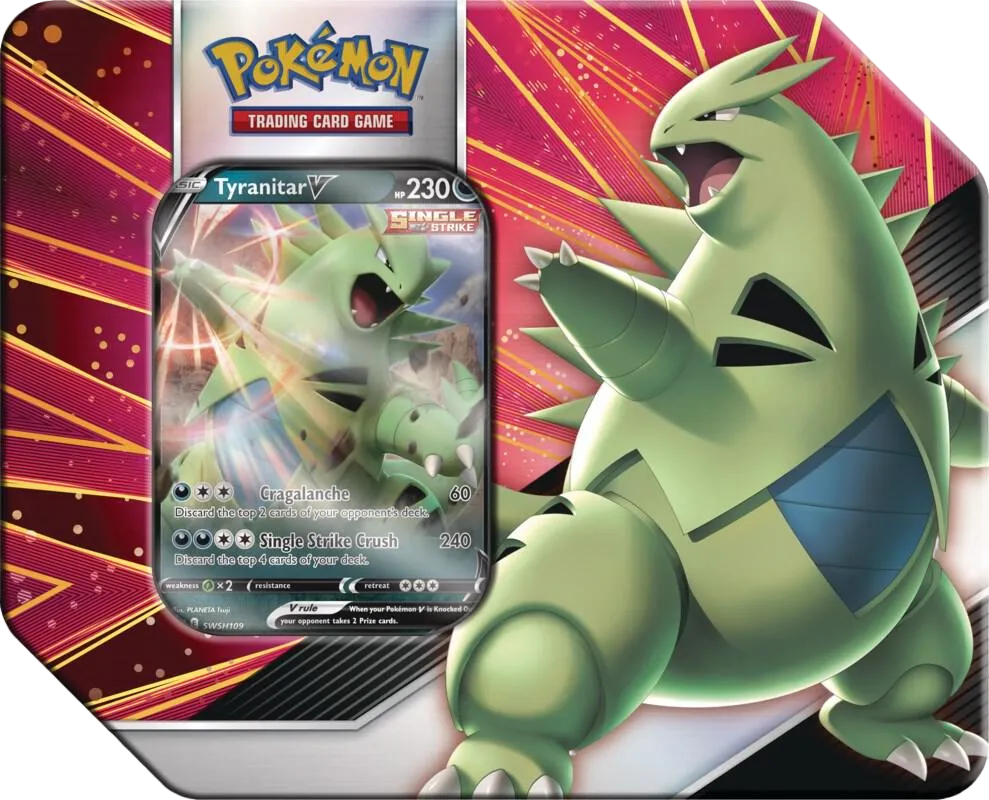 V Strikers Tin [Tyranitar V] — SWSH05: Battle Styles — Pokemon