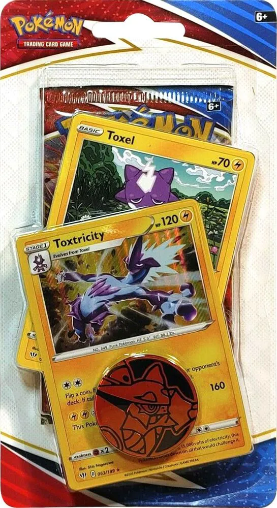 Battle Styles Premium Checklane Blister [Toxtricity] — SWSH05: Battle Styles — Pokemon