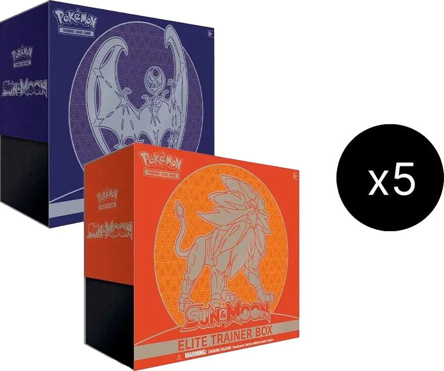 Sun & Moon Elite Trainer Box Case — SM Base Set — Pokemon