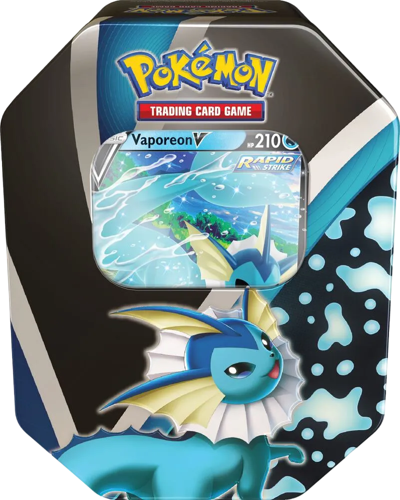 Eevee Evolutions Tin [Vaporeon V] — Miscellaneous Cards & Products — Pokemon