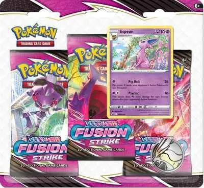 Fusion Strike 3 Pack Blister [Espeon] — SWSH08: Fusion Strike — Pokemon