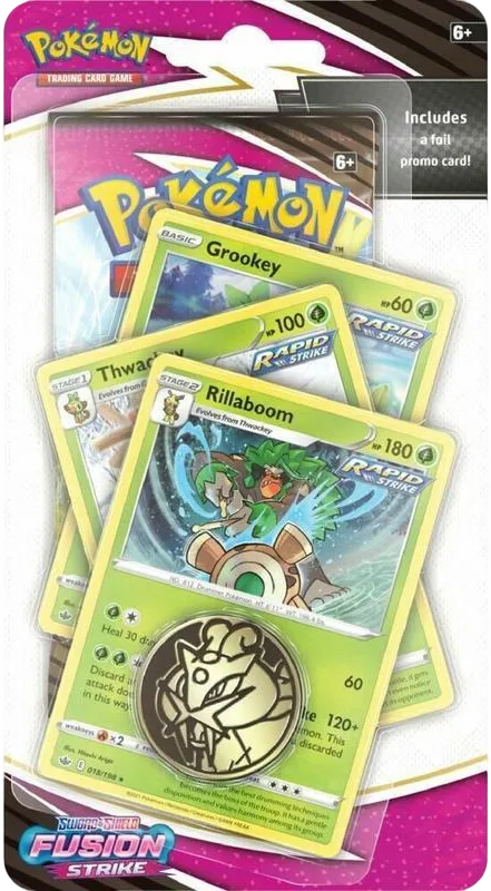 Fusion Strike Premium Checklane Blister [Rillaboom] — SWSH08: Fusion Strike — Pokemon