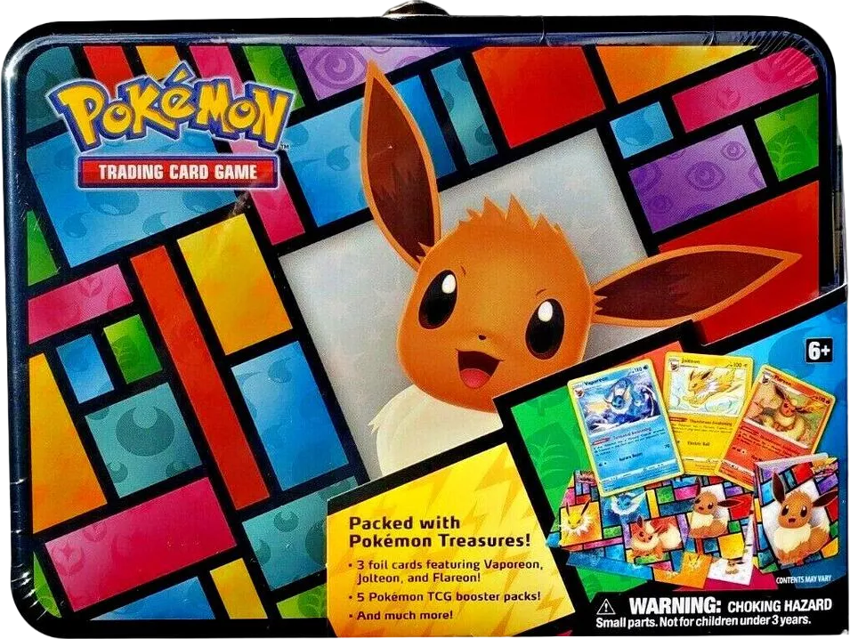 Eevee Pokemon Treasure Chest Tin — Miscellaneous Cards & Products — Pokemon