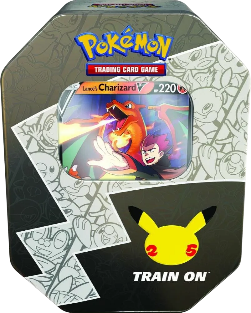 Pokemon Celebrations International Tin [Lance's Charizard V] — Celebrations — Pokémon