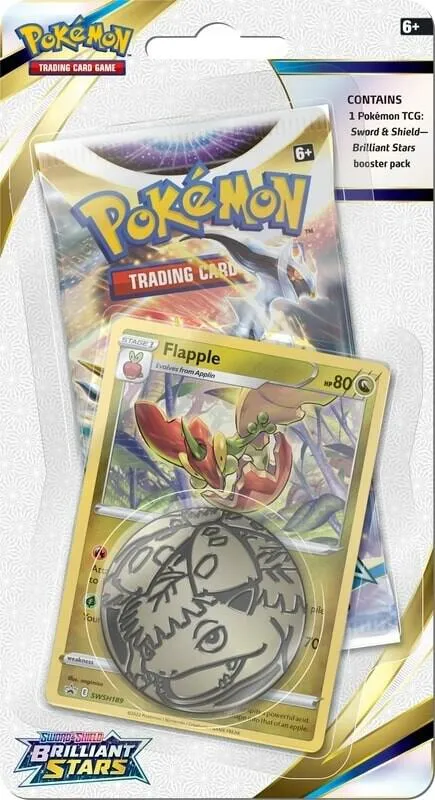 Brilliant Stars Single Pack Blister [Flapple] — SWSH09: Brilliant Stars — Pokemon