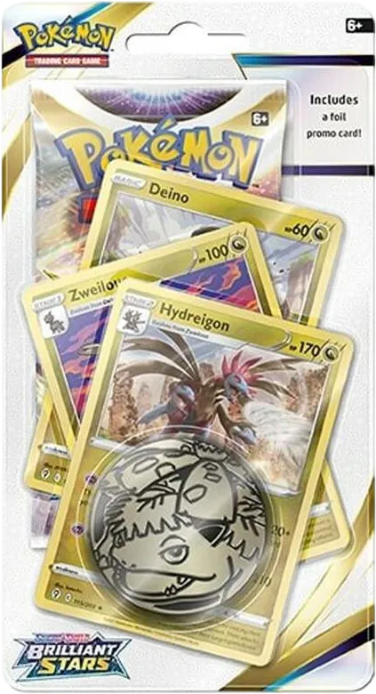 Brilliant Stars Premium Checklane Blister [Hydreigon] — SWSH09: Brilliant Stars — Pokemon