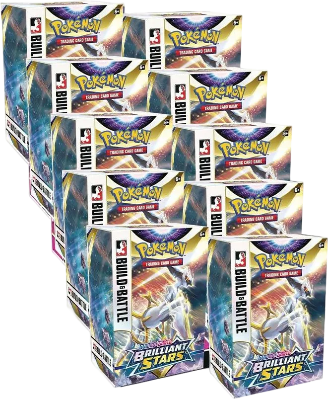 Brilliant Stars Build & Battle Box Display — SWSH09: Brilliant Stars — Pokemon