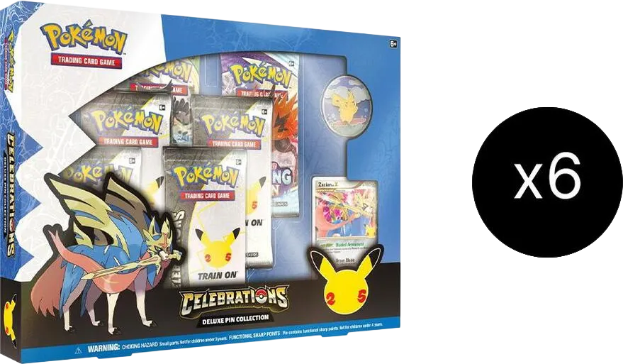 Celebrations Deluxe Pin Collection Case [Zacian LV. X] — Celebrations — Pokemon