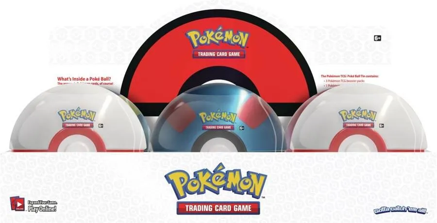 Poke Ball Tin Display (Q3 2019) — Miscellaneous Cards & Products — Pokemon