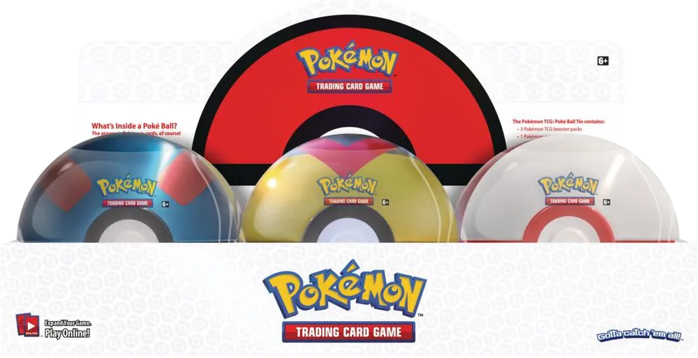 Poke Ball Tin Display (Q1 2021) — Miscellaneous Cards & Products — Pokemon