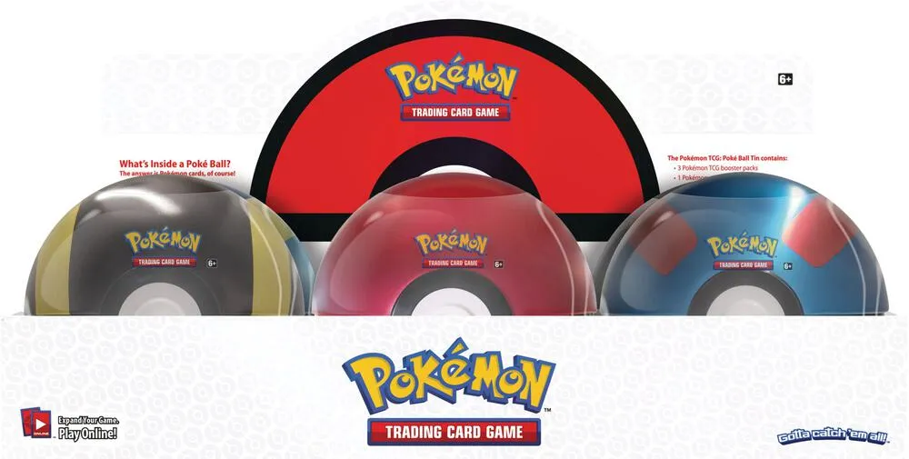 Poke Ball Tin Display (Q4 2021) — Miscellaneous Cards & Products — Pokemon