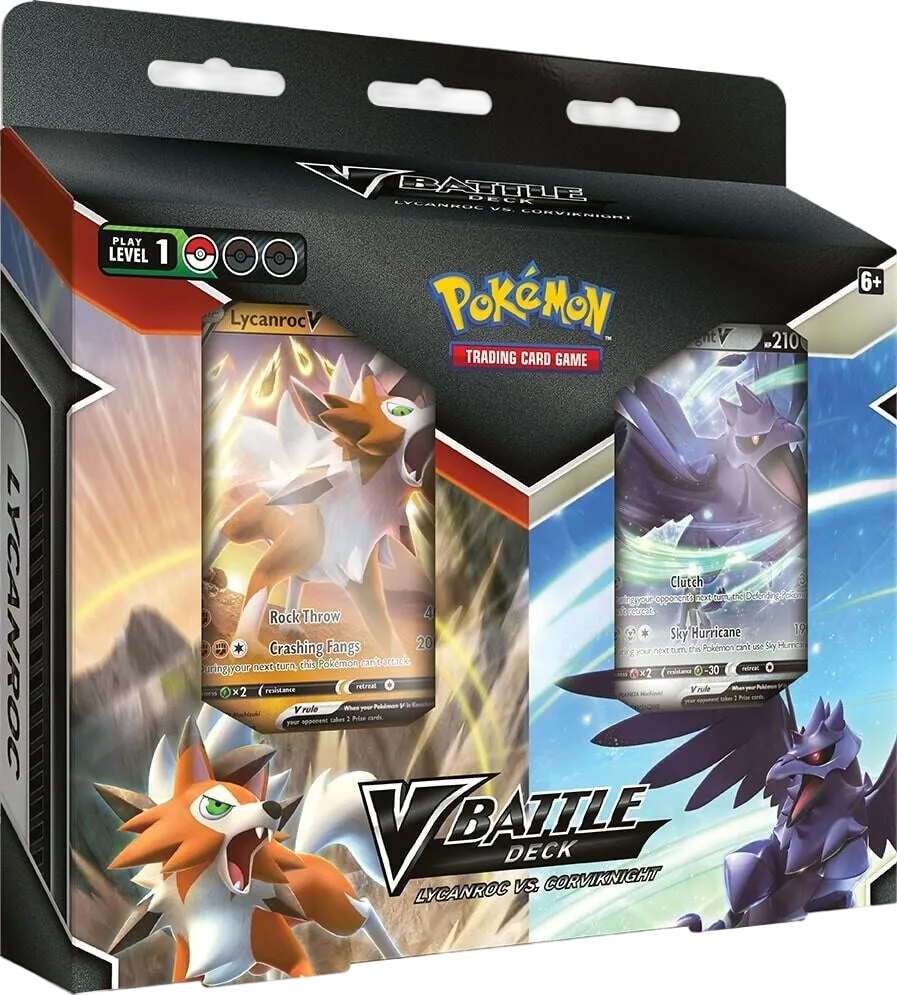 Lot de Decks de combat Lougaroc-V et Corvaillus-V — Miscellaneous Cards & Products — Pokemon