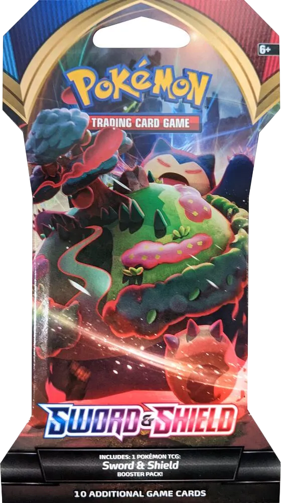 Sword and Shield Base Set Sleeved Booster Pack — SWSH01: Sword & Shield Base Set — Pokemon