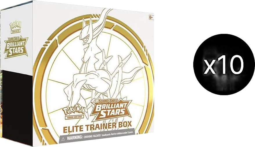 Brilliant Stars Elite Trainer Box Case — SWSH09: Brilliant Stars — Pokemon