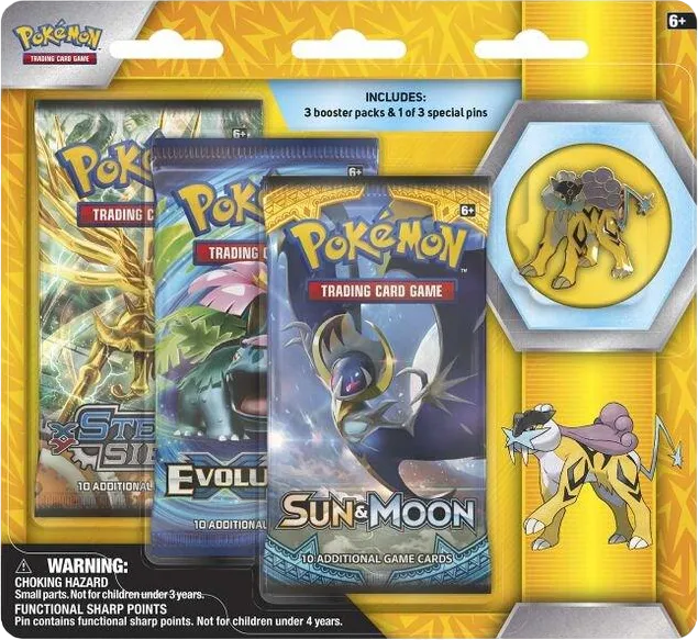 Legendary Beasts Collector Pin 3 Pack Blister [Raikou]