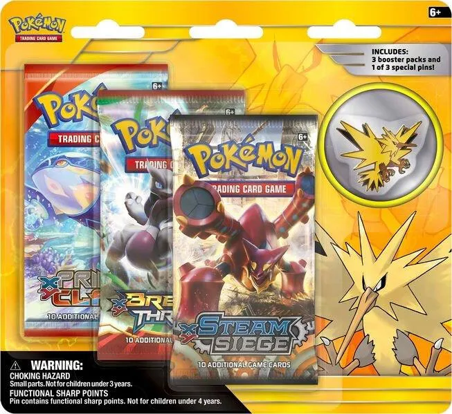 Tripack Pin Legendary Birds : Électhor — Miscellaneous Cards & Products — Pokemon