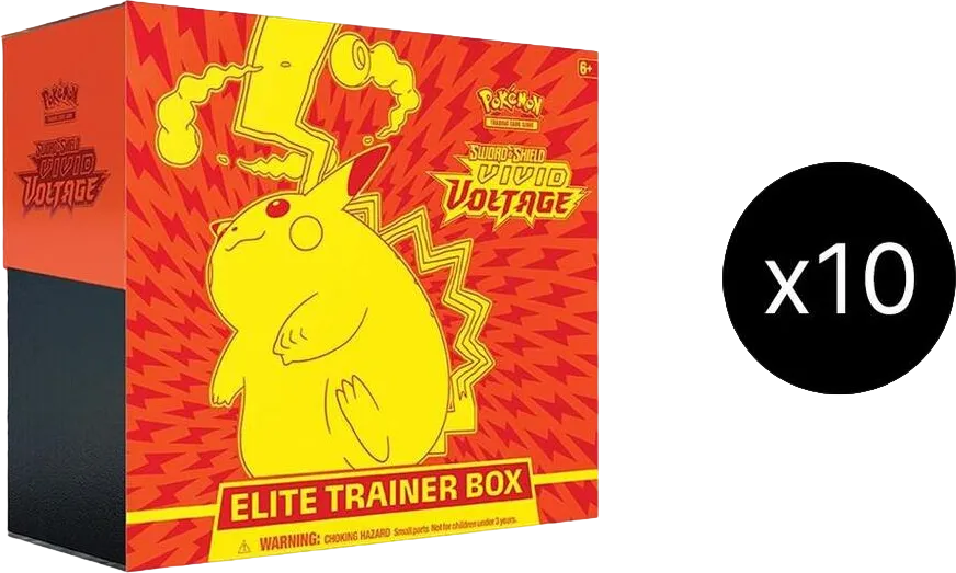 Vivid Voltage Elite Trainer Box Case — SWSH04: Vivid Voltage — Pokemon